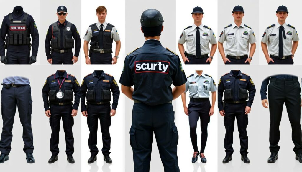 tipos de uniforme de segurança